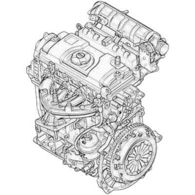 Motor Parcial Citroen C3 Peugeot 208 1.5 2013 A 2015