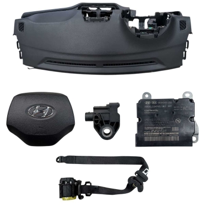 Kit Air Bag Hyundai Hb20 Hatch 2020 A 2024 Preto C/Chave